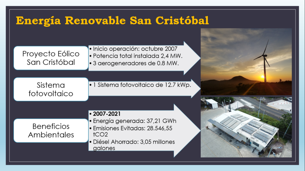 Energía renovable San Cristobal
